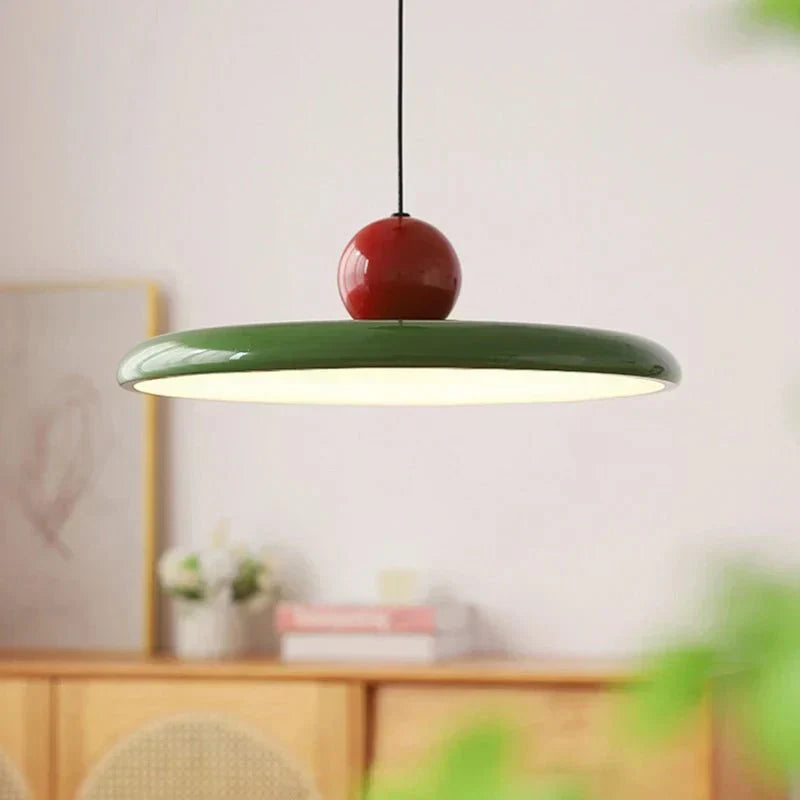 Suspension en Verre Bauhaus LED Crème Douce – Éclairage Artistique pour Salon et Salle à Manger, Diamètre 30/40 cm