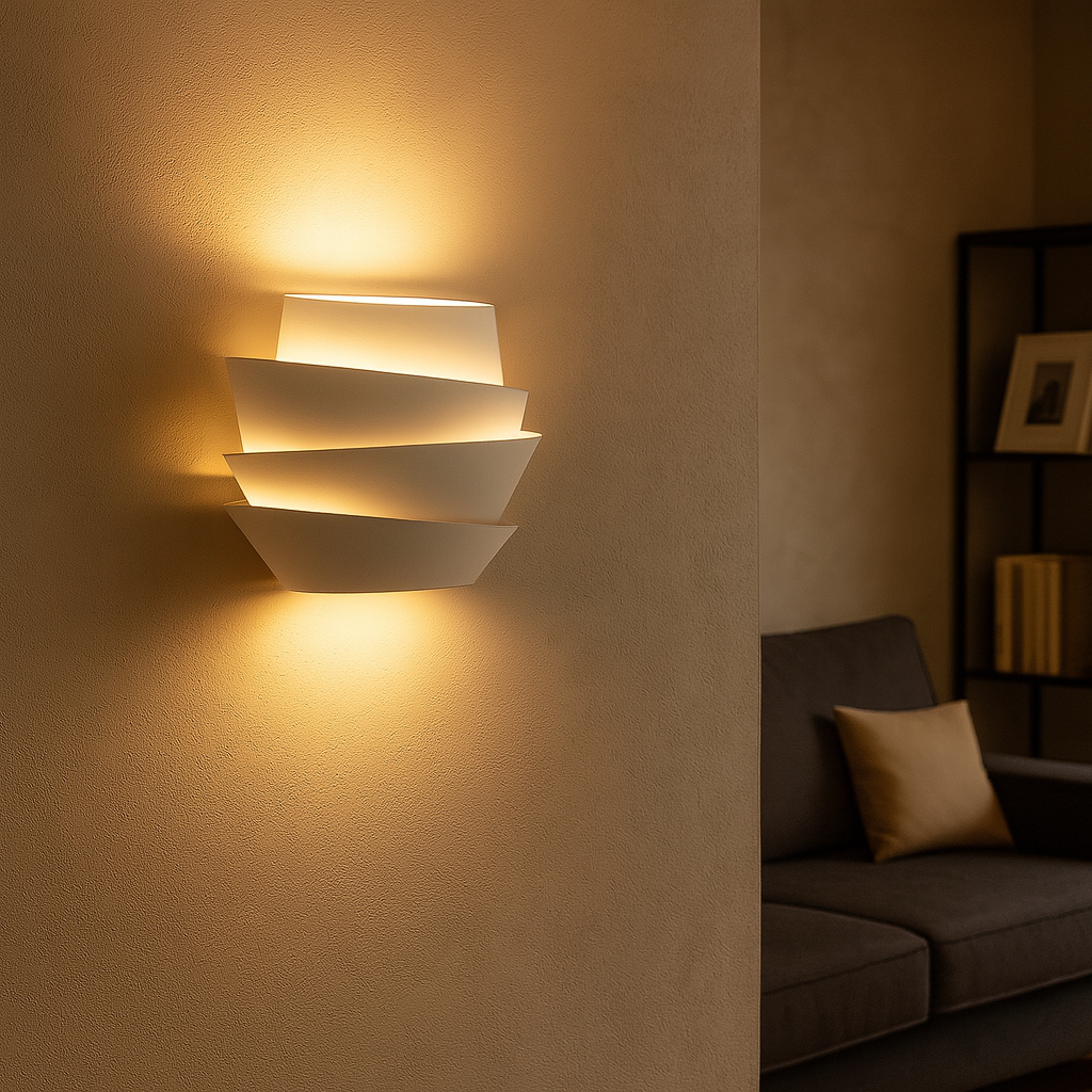 Applique Murale Design Scandinave à 2 Lumières en Fer pour Salon et Chambre – Élégante Lampe Murale Moderne