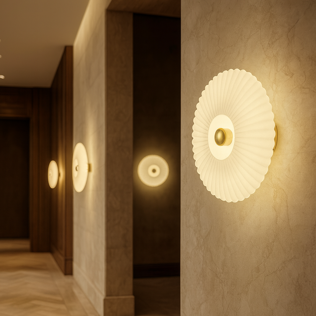 Applique Murale en Verre Design avec Effet Lumineux Ondulant pour Salon ou Chambre - Éclairage Élégant et Moderne