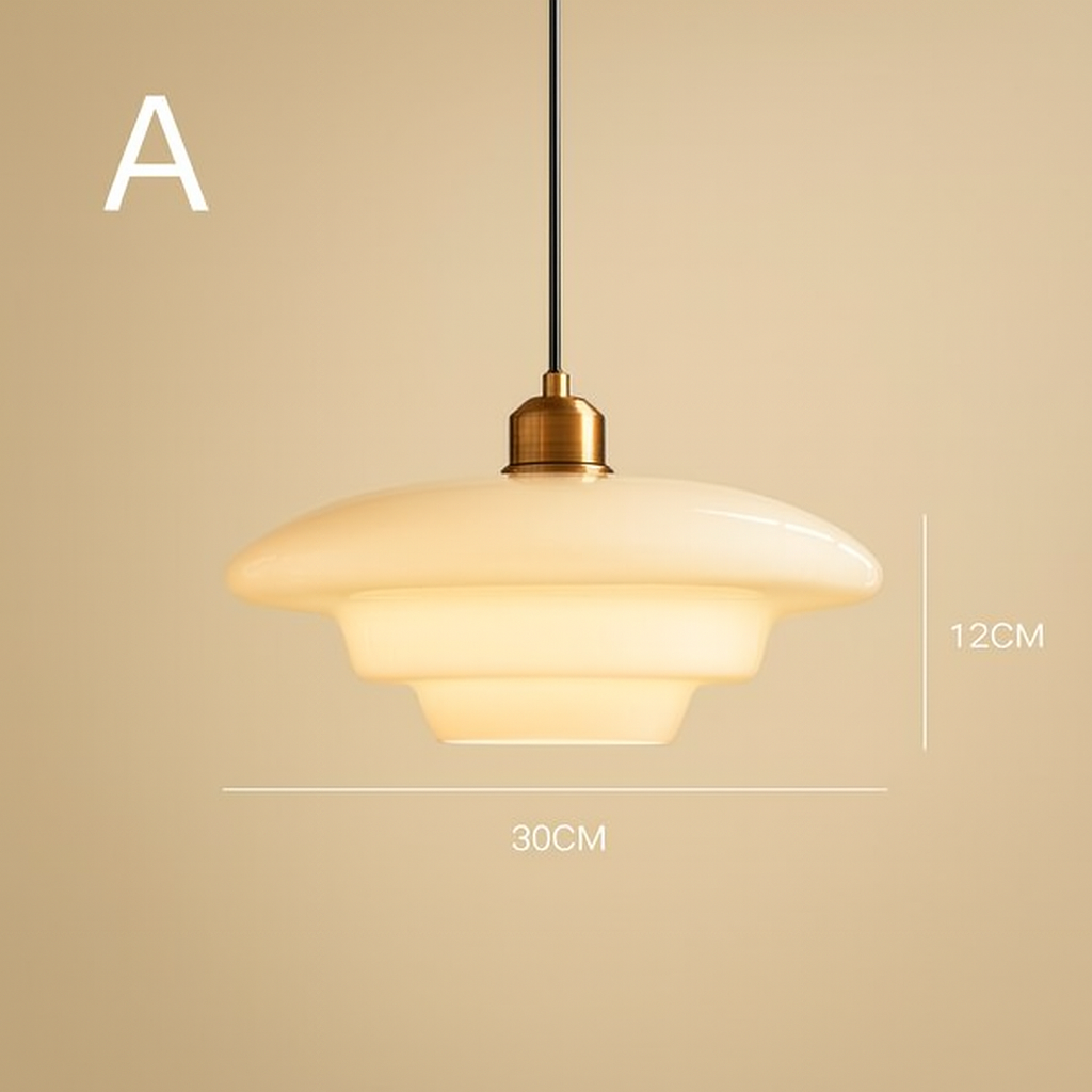 Suspension Lumineuse Design en Verre Blanc avec Éclairage LED – Abat-jour Moderne et Réglable pour Intérieurs élégants