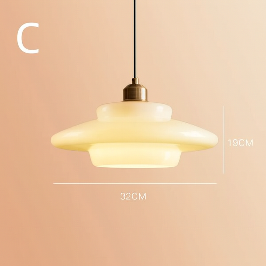 Suspension Lumineuse Design en Verre Blanc avec Éclairage LED – Abat-jour Moderne et Réglable pour Intérieurs élégants