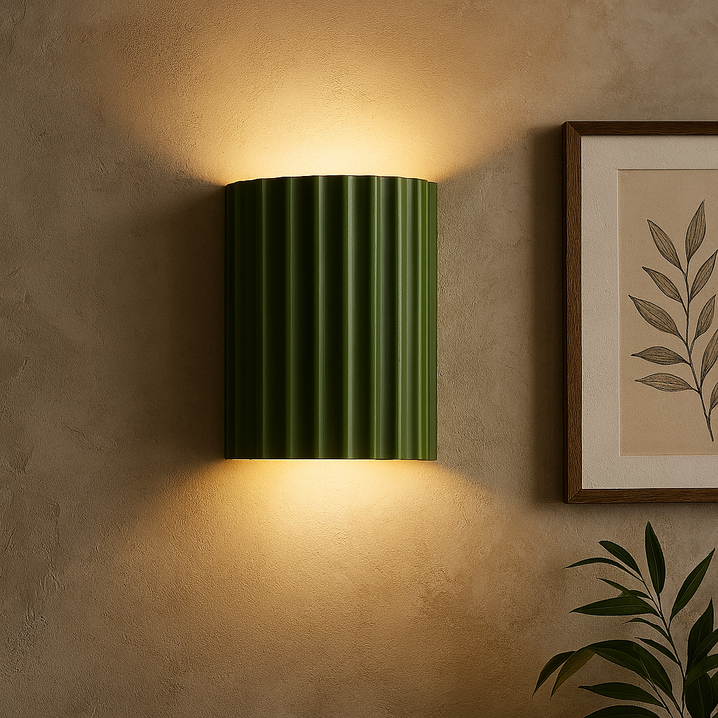 Applique Murale Design en Résine avec Éclairage LED – Lampe Murale Moderne pour Salon et Chambre, Dimensions 14 x 8 x 16,5 cm