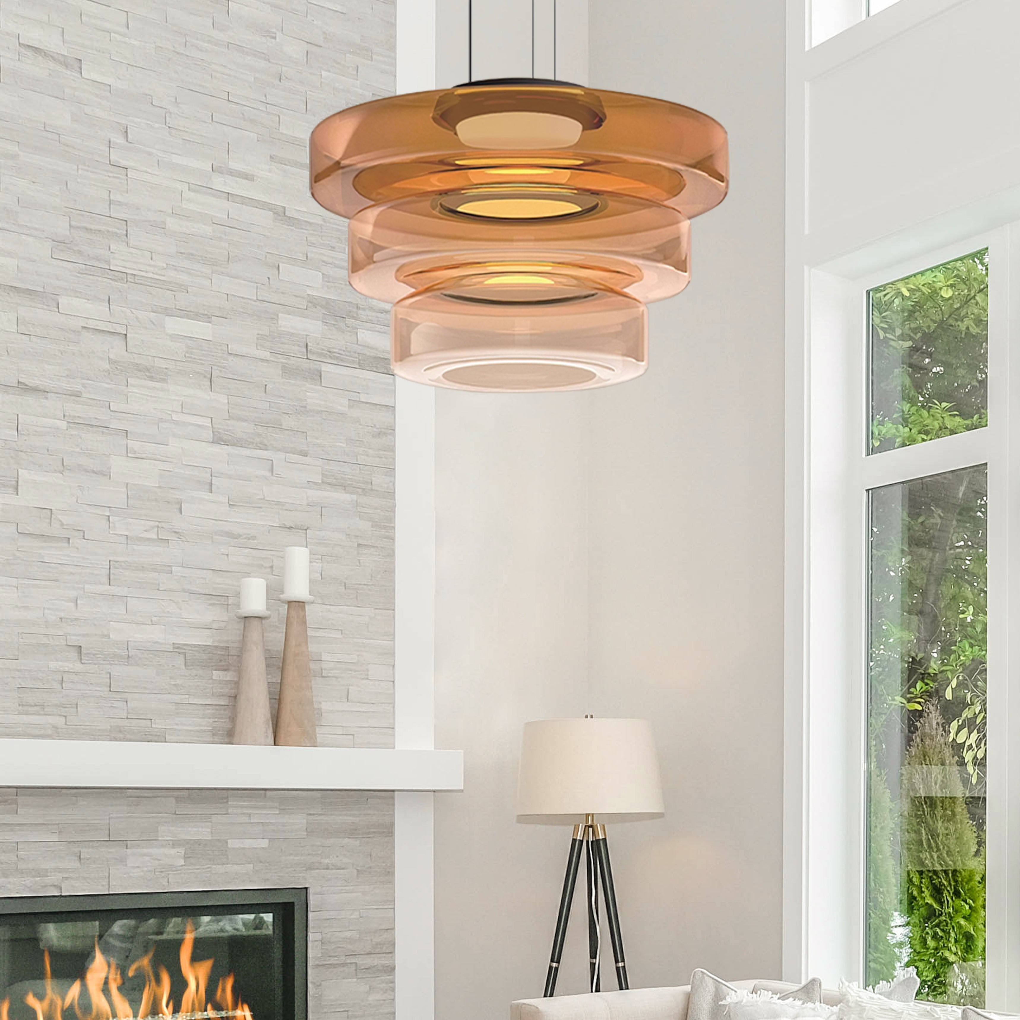 Lampe Suspendue en Verre Design Minimaliste – Luminaire Suspendu Élégant pour Cuisine et Intérieurs Modernes
