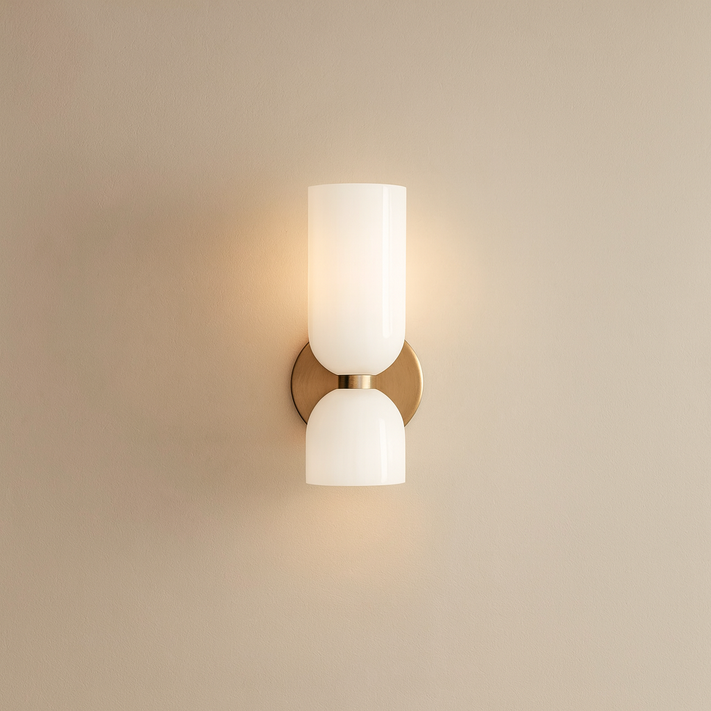 Applique Murale LED Double en Verre Design Moderne pour Salon et Chambre – Éclairage Économe en Énergie