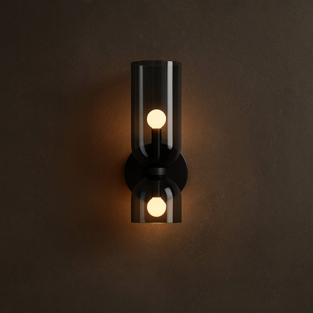 Applique Murale LED Double en Verre Design Moderne pour Salon et Chambre – Éclairage Économe en Énergie