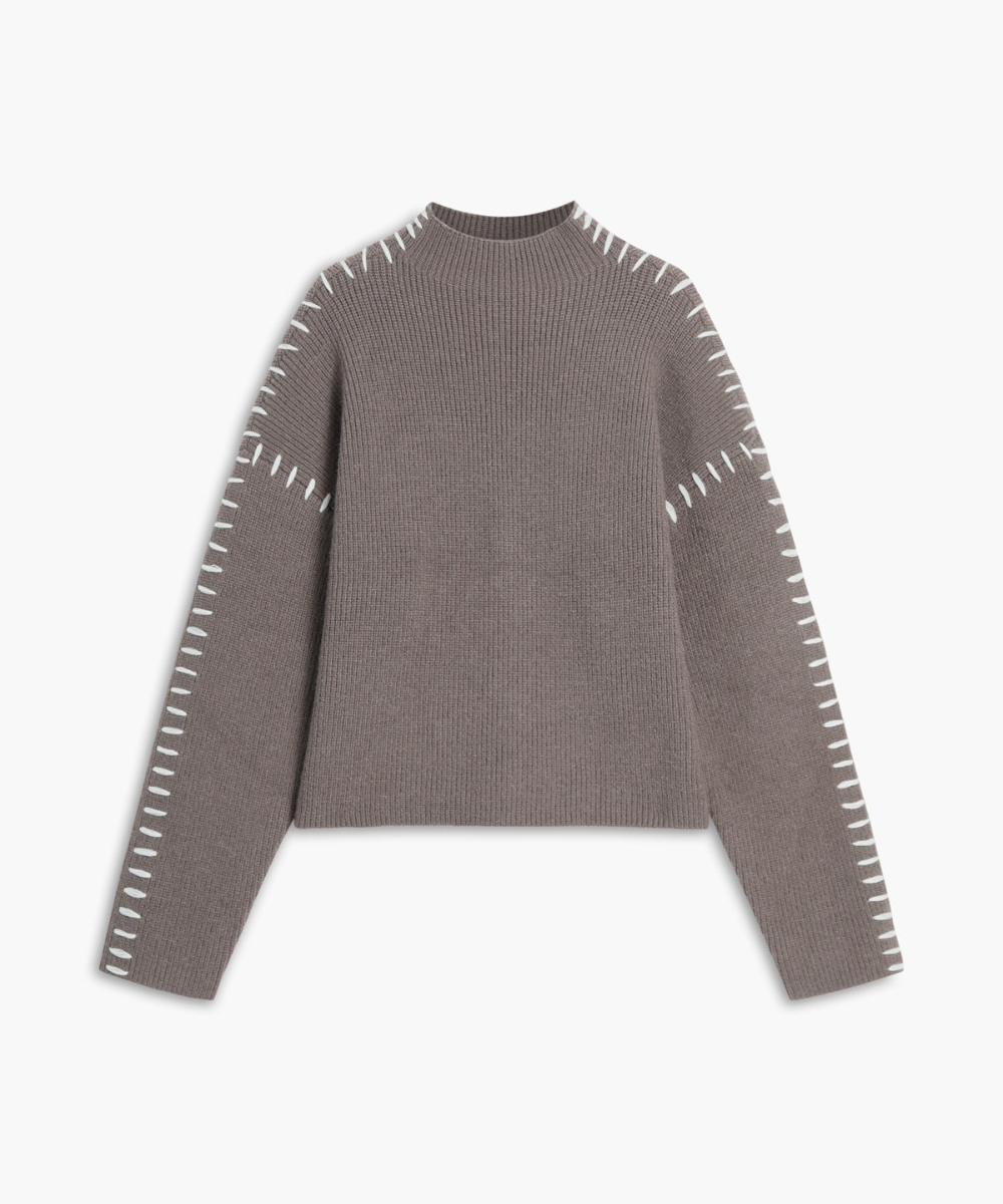 Shift The Focus Oversized Mock Neck Sweater