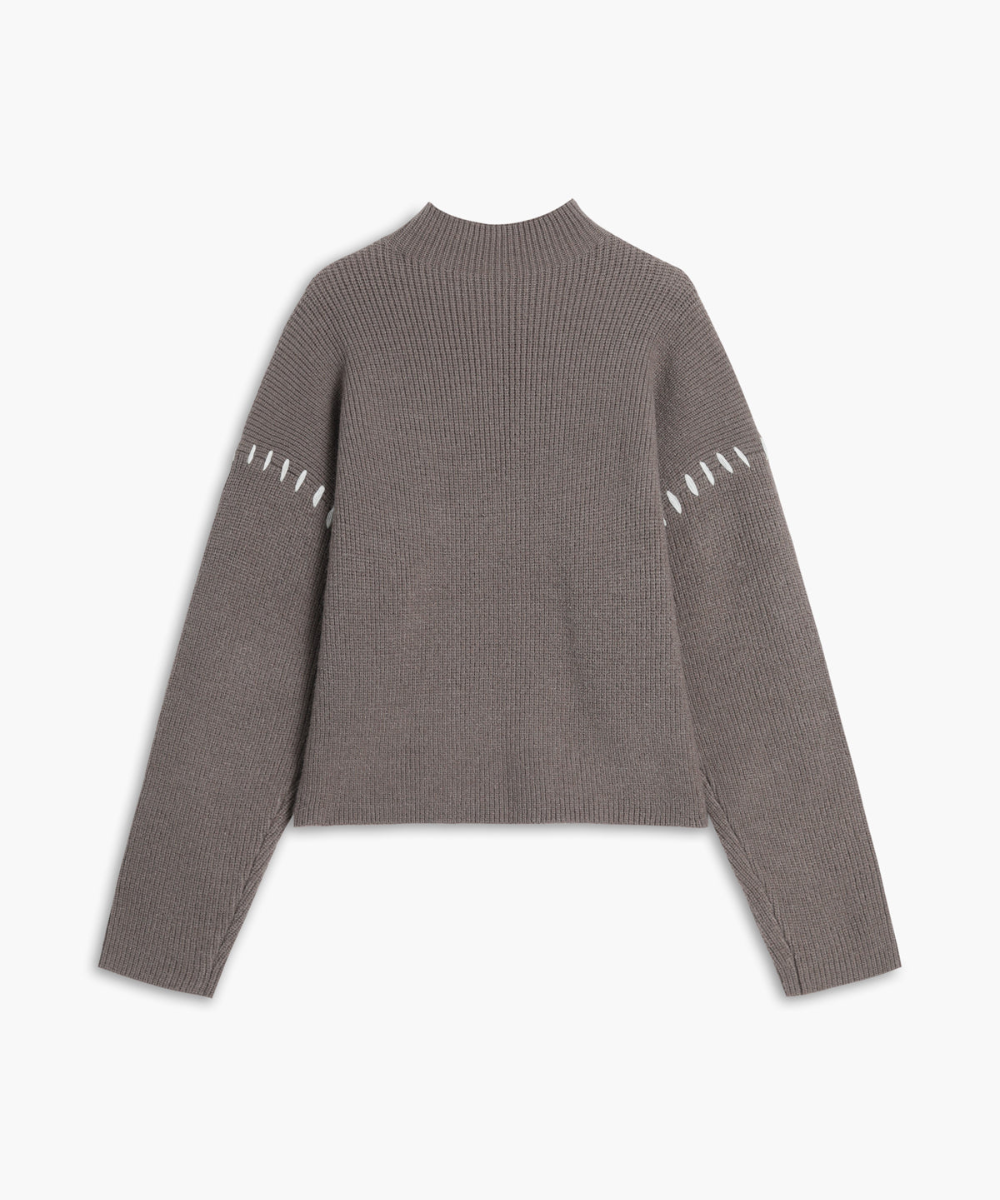 Shift The Focus Oversized Mock Neck Sweater