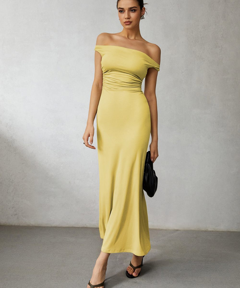 Casual Off Shoulder Long Dress