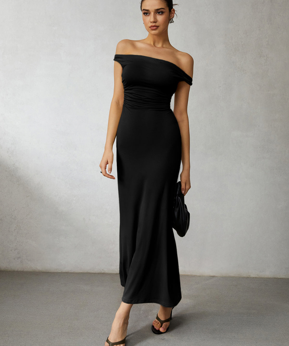 Casual Off Shoulder Long Dress