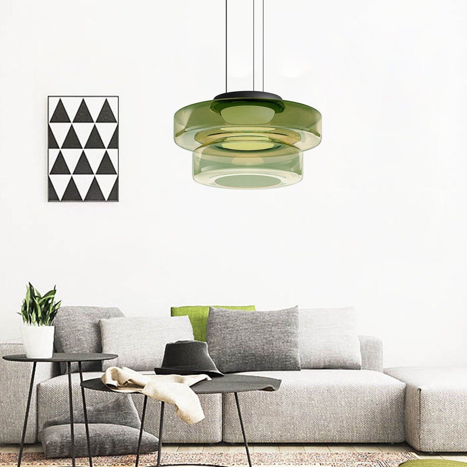 Lampe Suspendue en Verre Design Minimaliste – Luminaire Suspendu Élégant pour Cuisine et Intérieurs Modernes