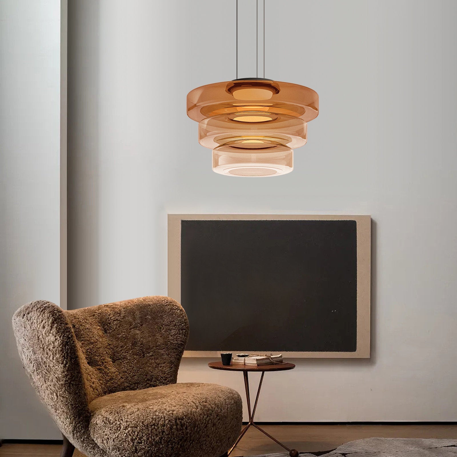 Lampe Suspendue en Verre Design Minimaliste – Luminaire Suspendu Élégant pour Cuisine et Intérieurs Modernes